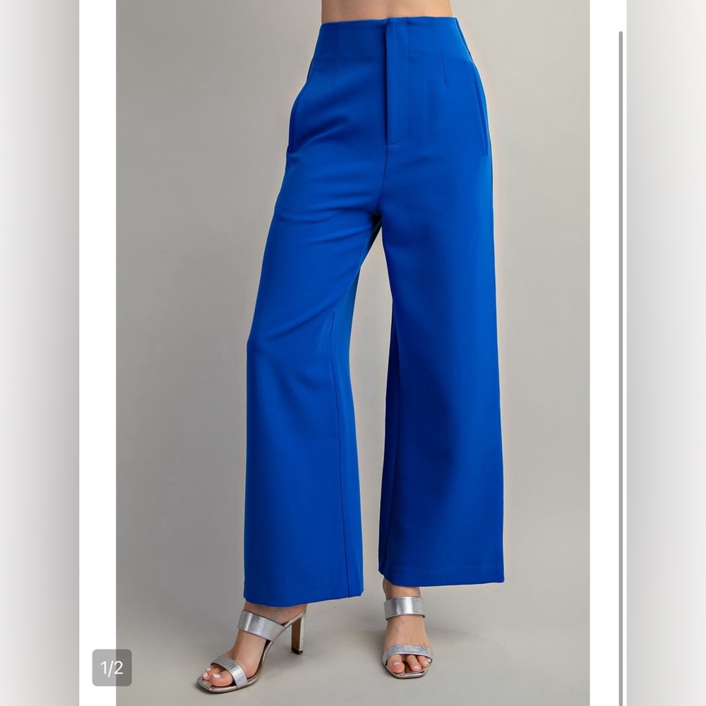 Kali High Waist Pants - Royal Blue